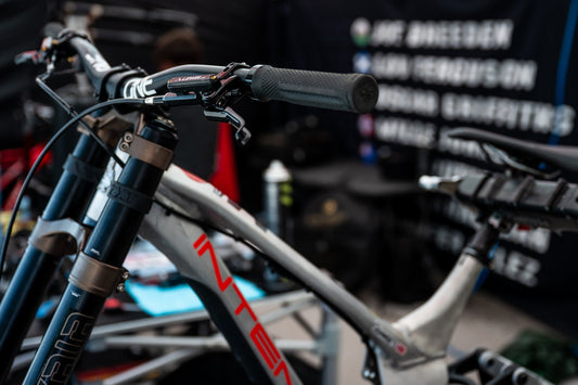 Lewis LHT Brakes at Eurobike 2025, Shining Brightly with Intense Joe Breeden's DH Race Bike!