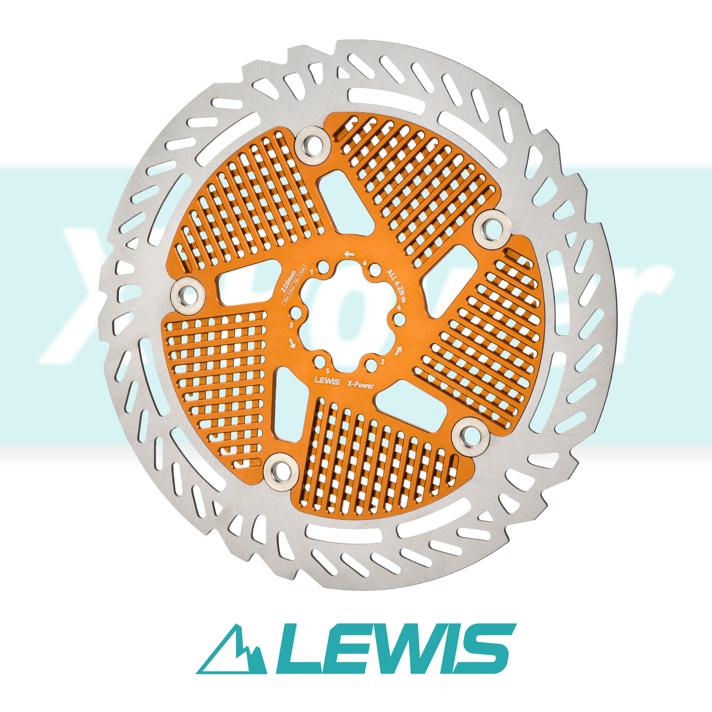 Lewis X-Power BCD 44mm MTB Brake Floating Rotor