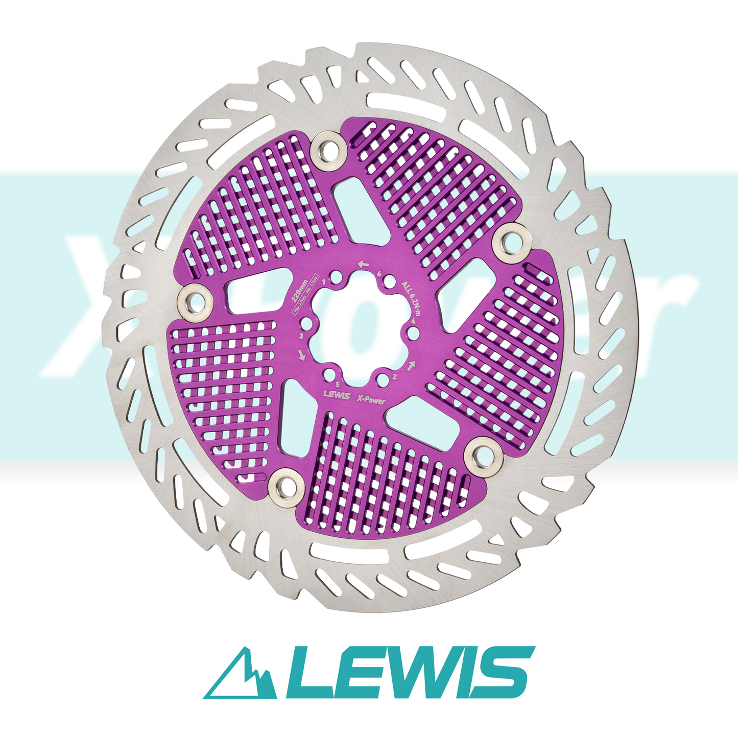 Lewis X-Power BCD 44mm MTB Brake Floating Rotor