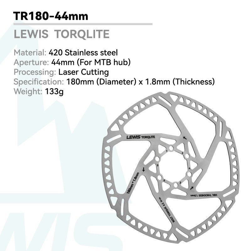 Lewis TORQLITE Disc Brake Rotor 1.8mm Thick For Road Bike