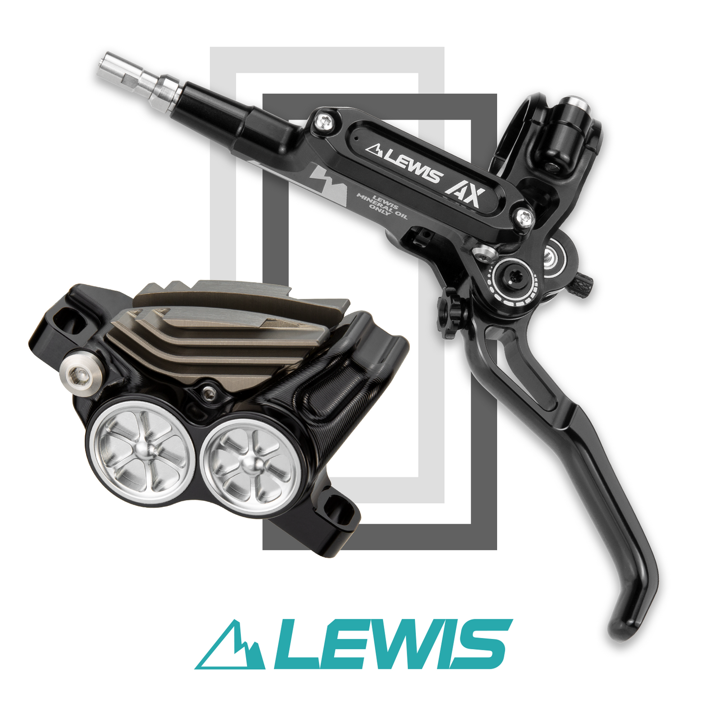 Lewis AX 18+20mm 4 Pistons Brakes Triple Adjustments