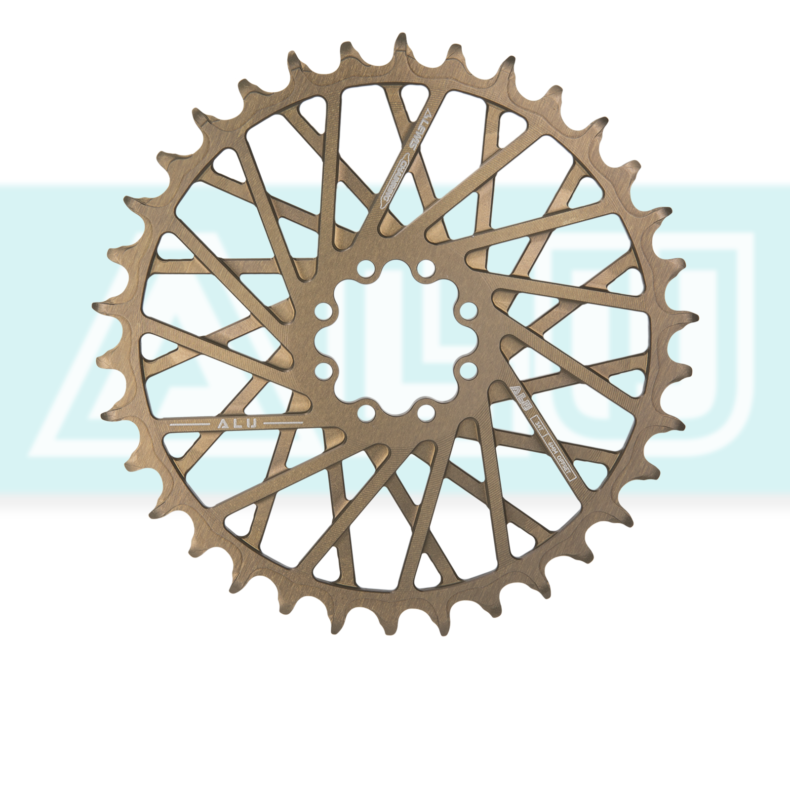 Lewis Aluminum Chainring 8-bolt/3-bolt, 40T, 38T, 34T, 32T, 30T ...