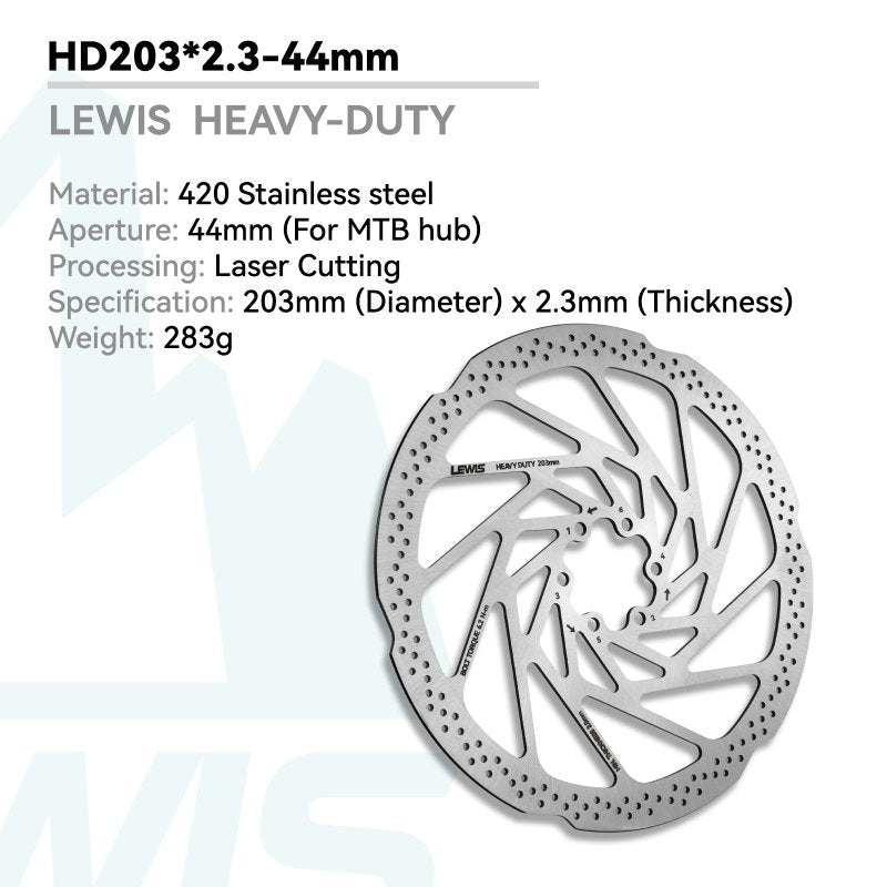 Lewis HEAVY DUTY Disc Brake Rotor 2.3mm Thick For Mountain Bike