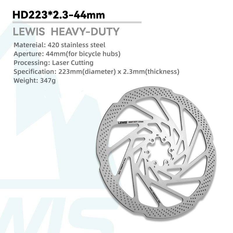 Lewis HEAVY DUTY Disc Brake Rotor 2.3mm Thick For Mountain Bike