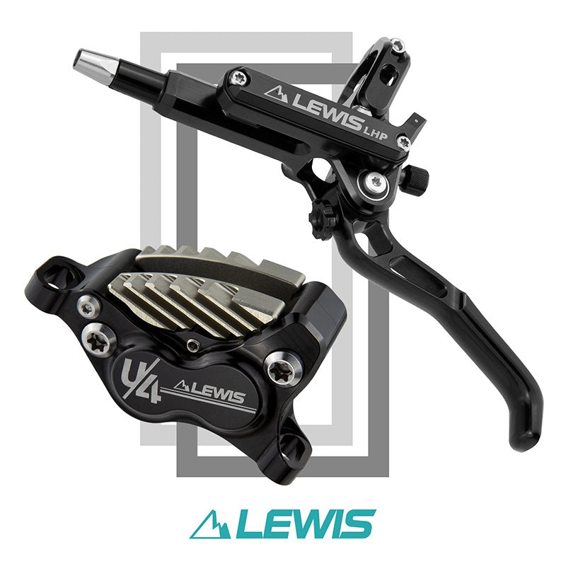 Lewis Brake LHP-U4 4-Piston Disc Brake with Cooling Fins