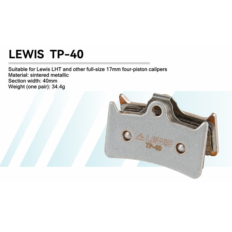 Lewis TP series Sintered Metallic Brake pads For LV2/LV4/LH4/LHT