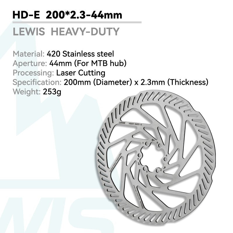 Lewis HD-E Disc Brake Rotor 2.3/3mm Thick for MTB