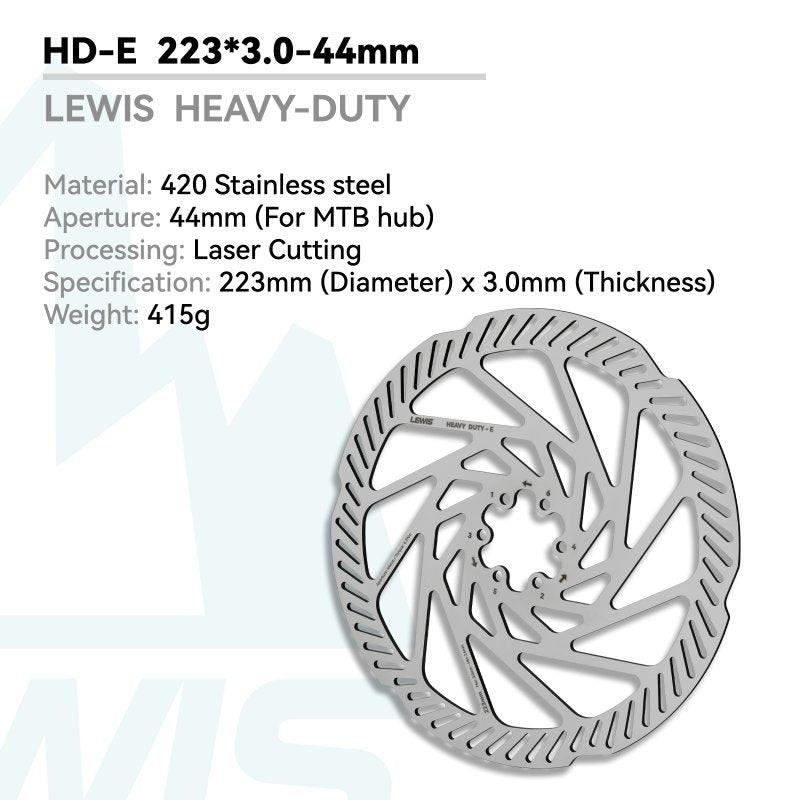 Lewis HD-E Disc Brake Rotor 2.3/3mm Thick for E-motor