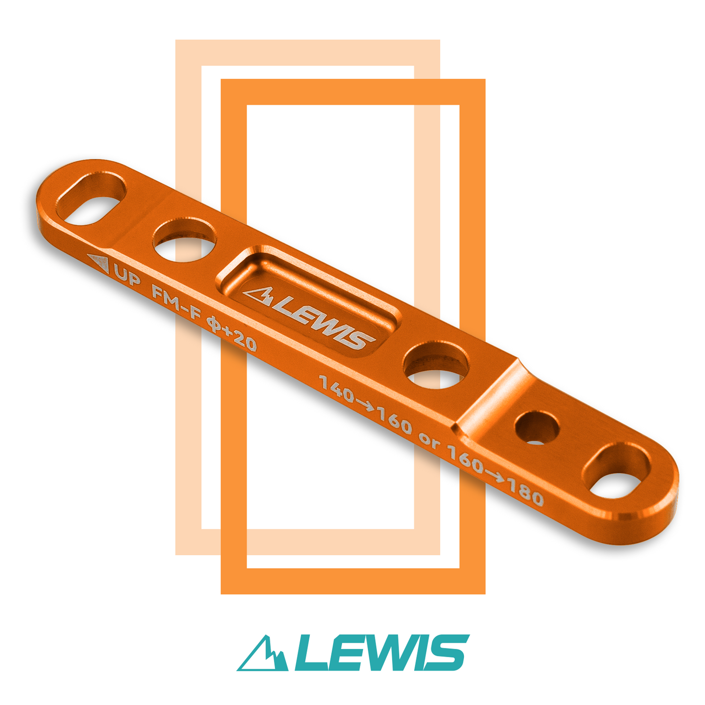 Lewis Flat Mount Road Bike Caliper Adapter