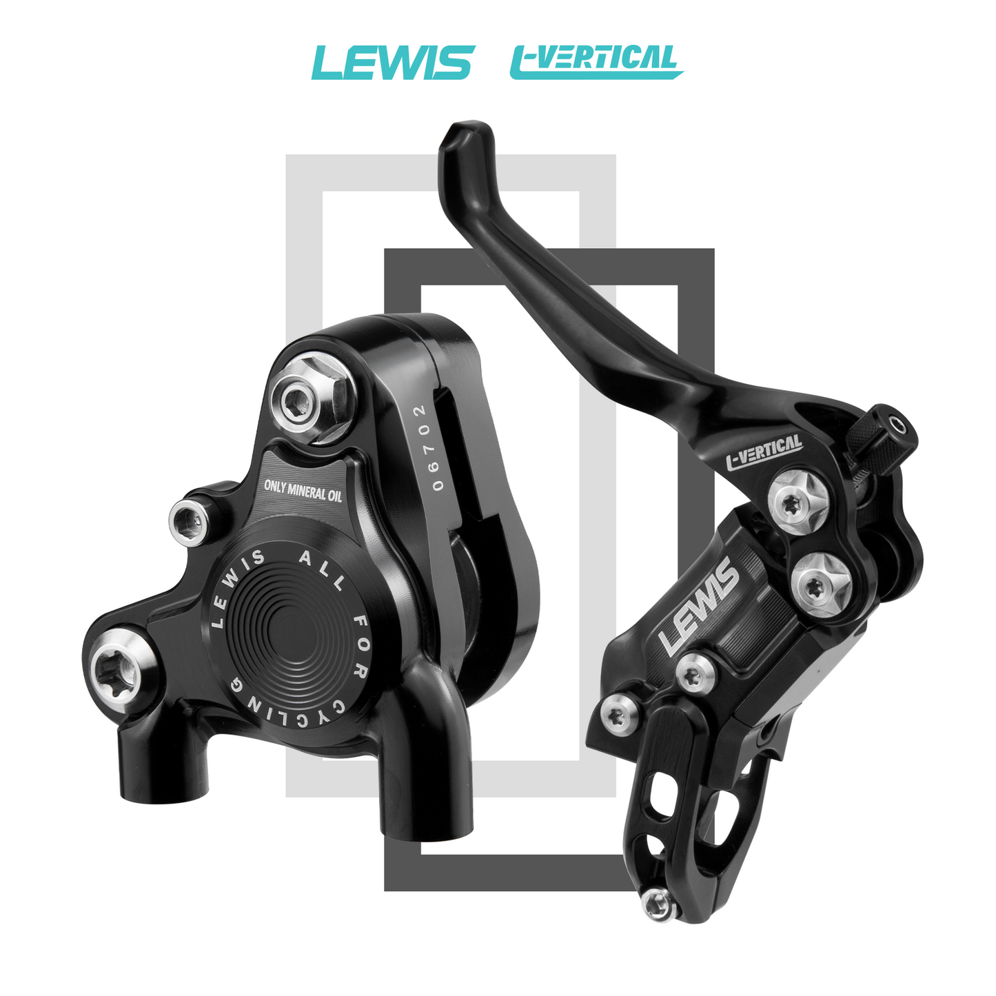 Lewis LV-BB Flat Mount Brake for BMX/Gravel/XC