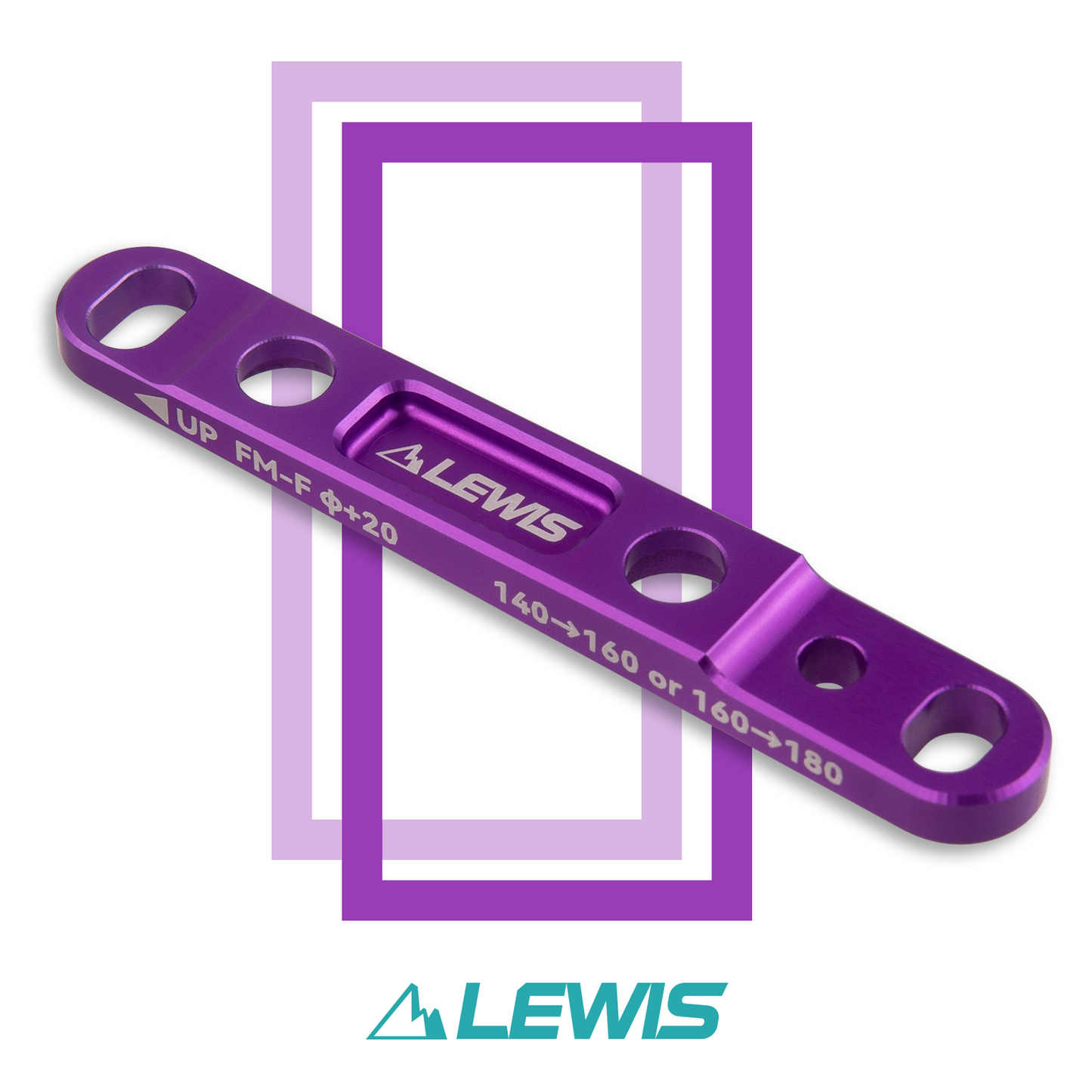 Lewis Flat Mount Road Bike Caliper Adapter