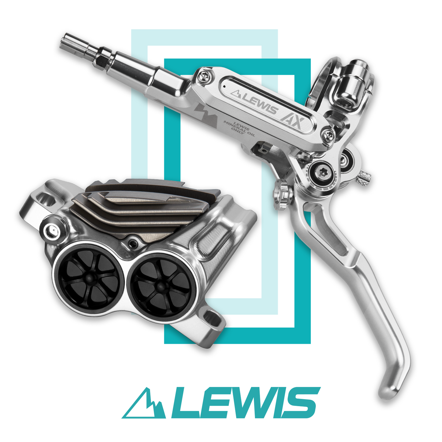 Lewis AX 18+20mm 4 Pistons Brakes Triple Adjustments