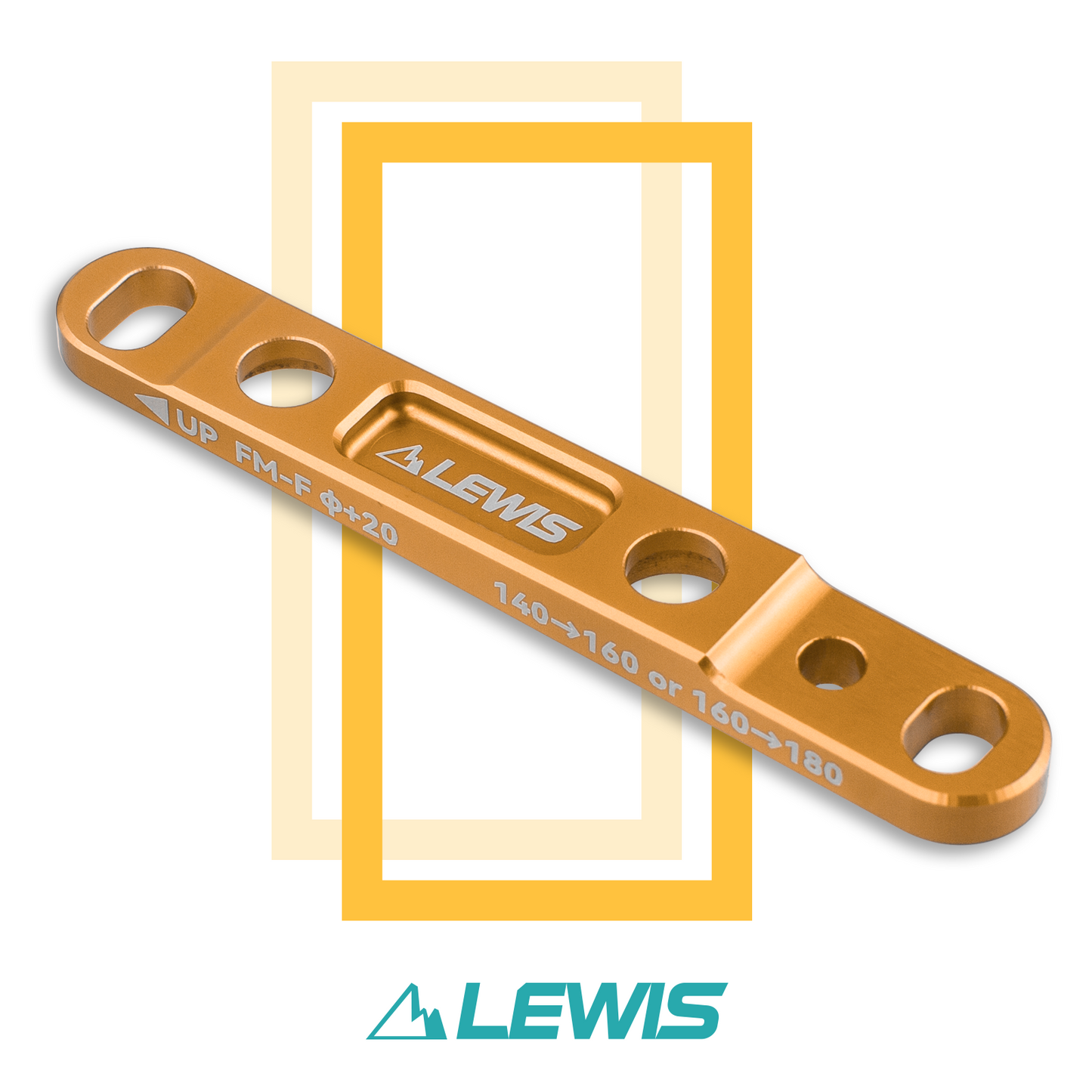 Lewis Flat Mount Road Bike Caliper Adapter